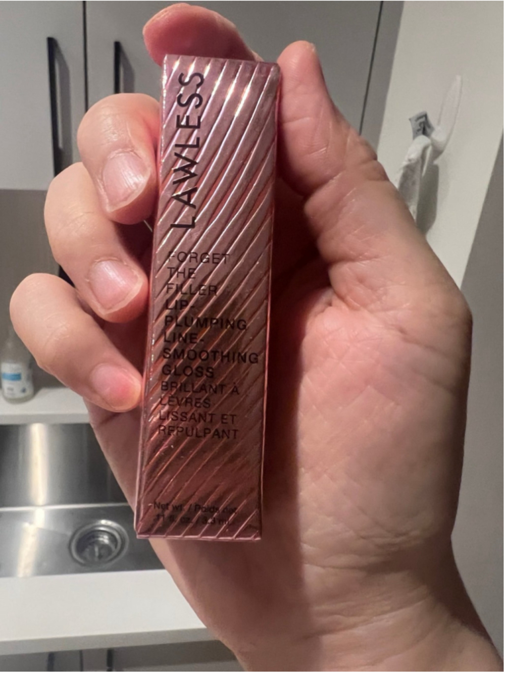 LAWLESS Forget the Filler Lip Plumping Gloss ROSY OUTLOOK 3.3mL/0.11oz New